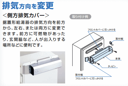 側方排気カバー